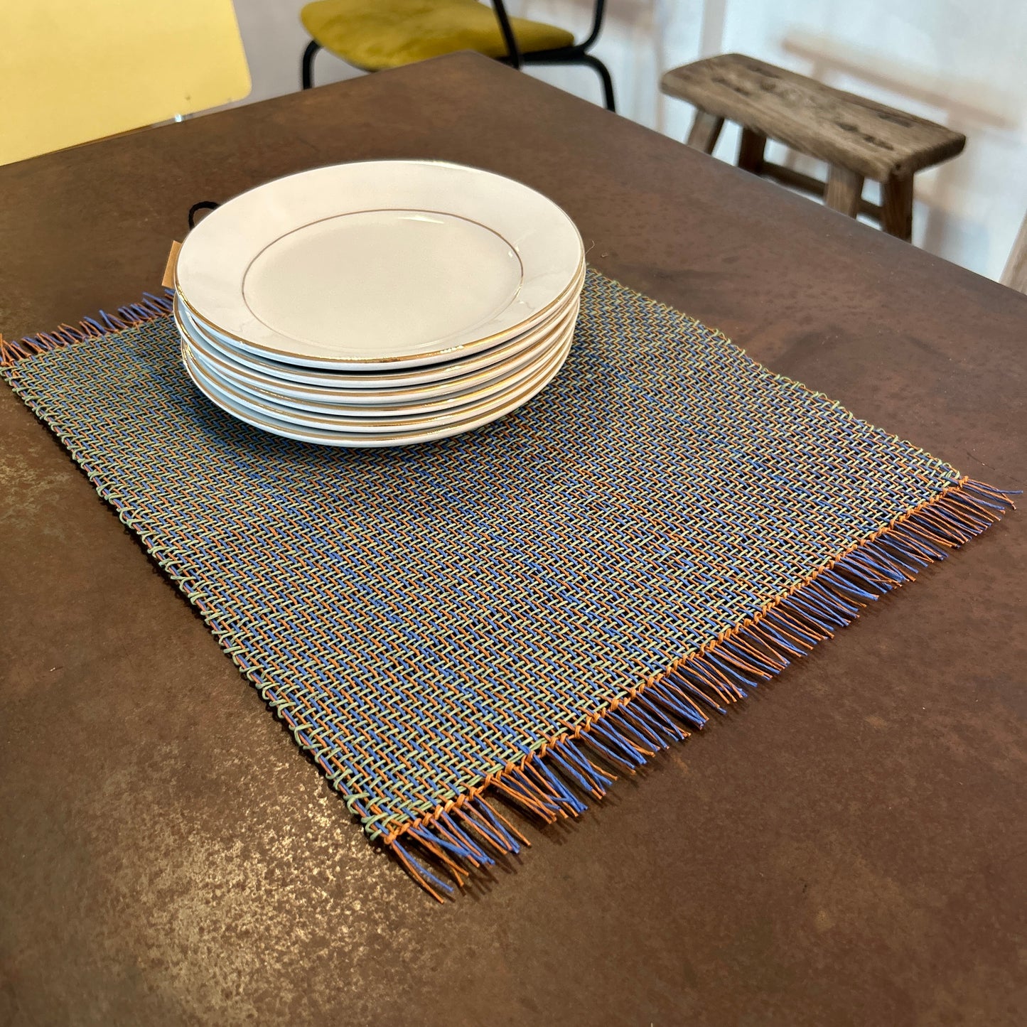 Elena Meneghini - Table Mat (small blue/green)