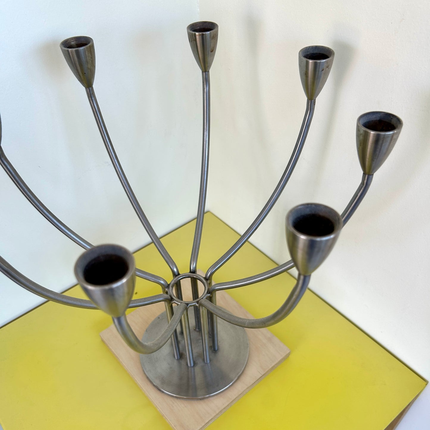 1970s 8 stick candle holder