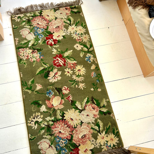 Vintage floral rug