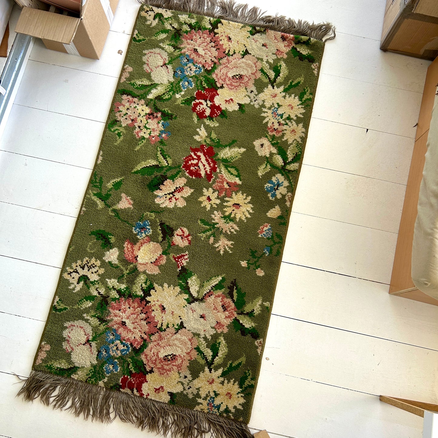 Vintage floral rug