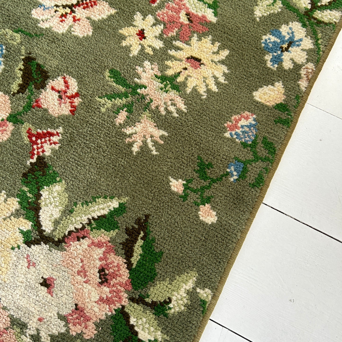 Vintage floral rug