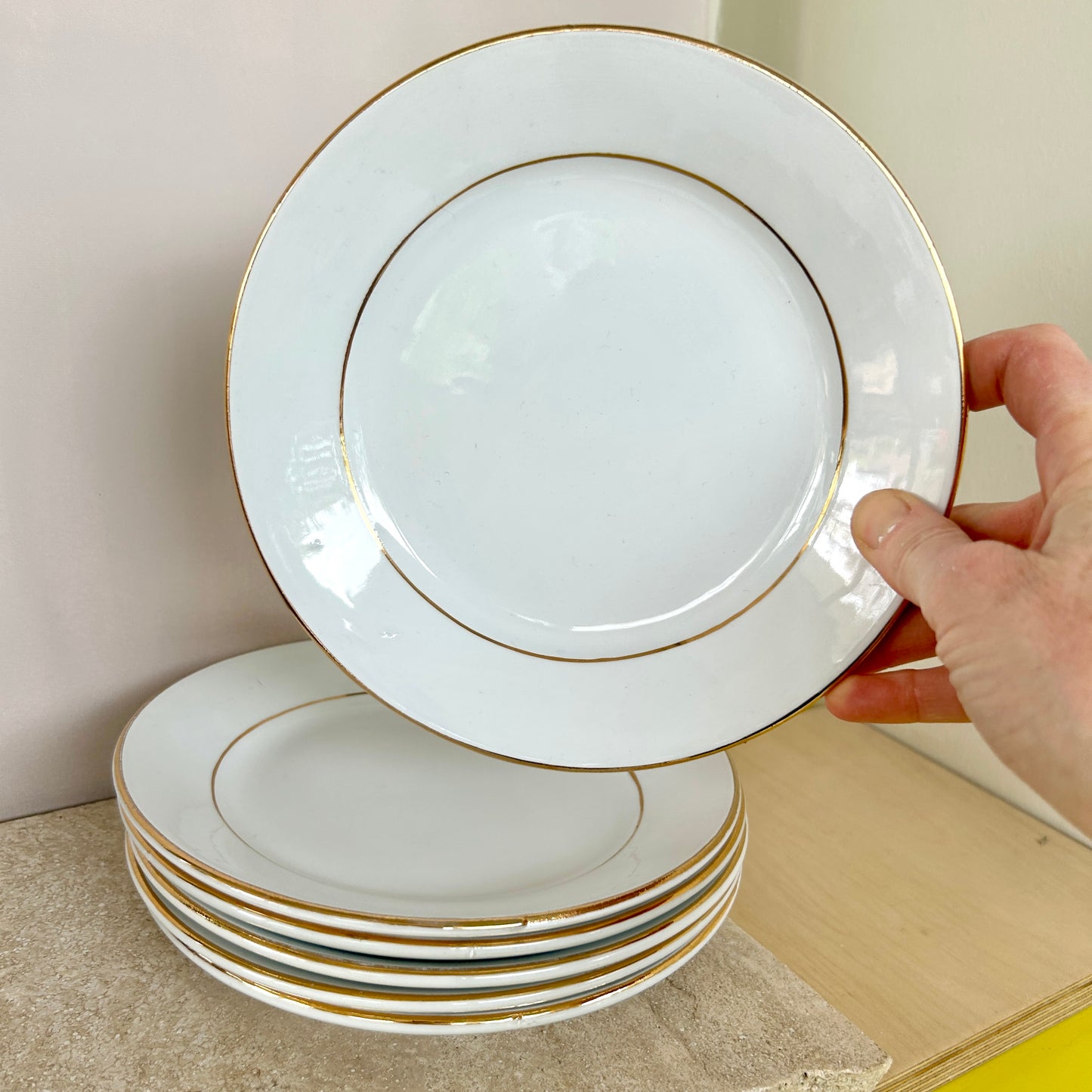 Porcellana Bolzonetti Fabriano, porcelain side plates