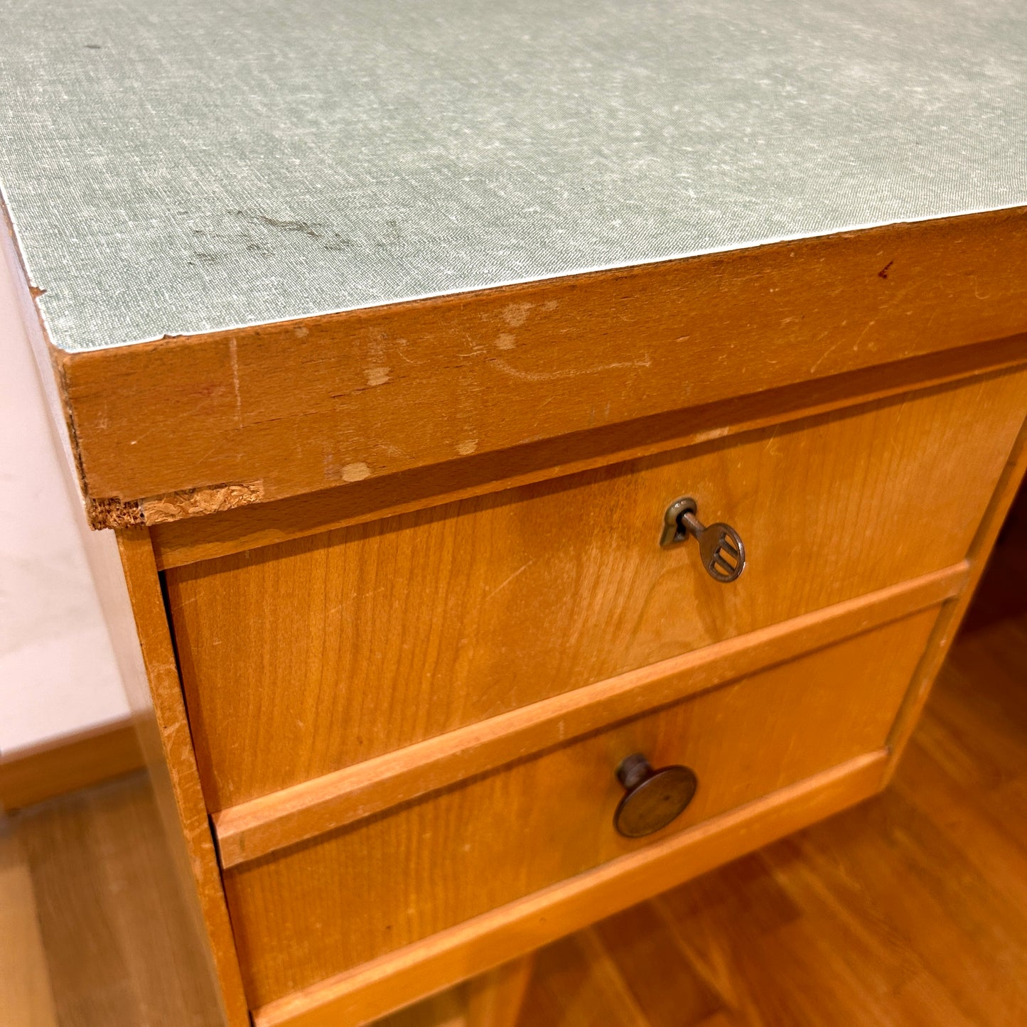 Mid century desk with Formica top