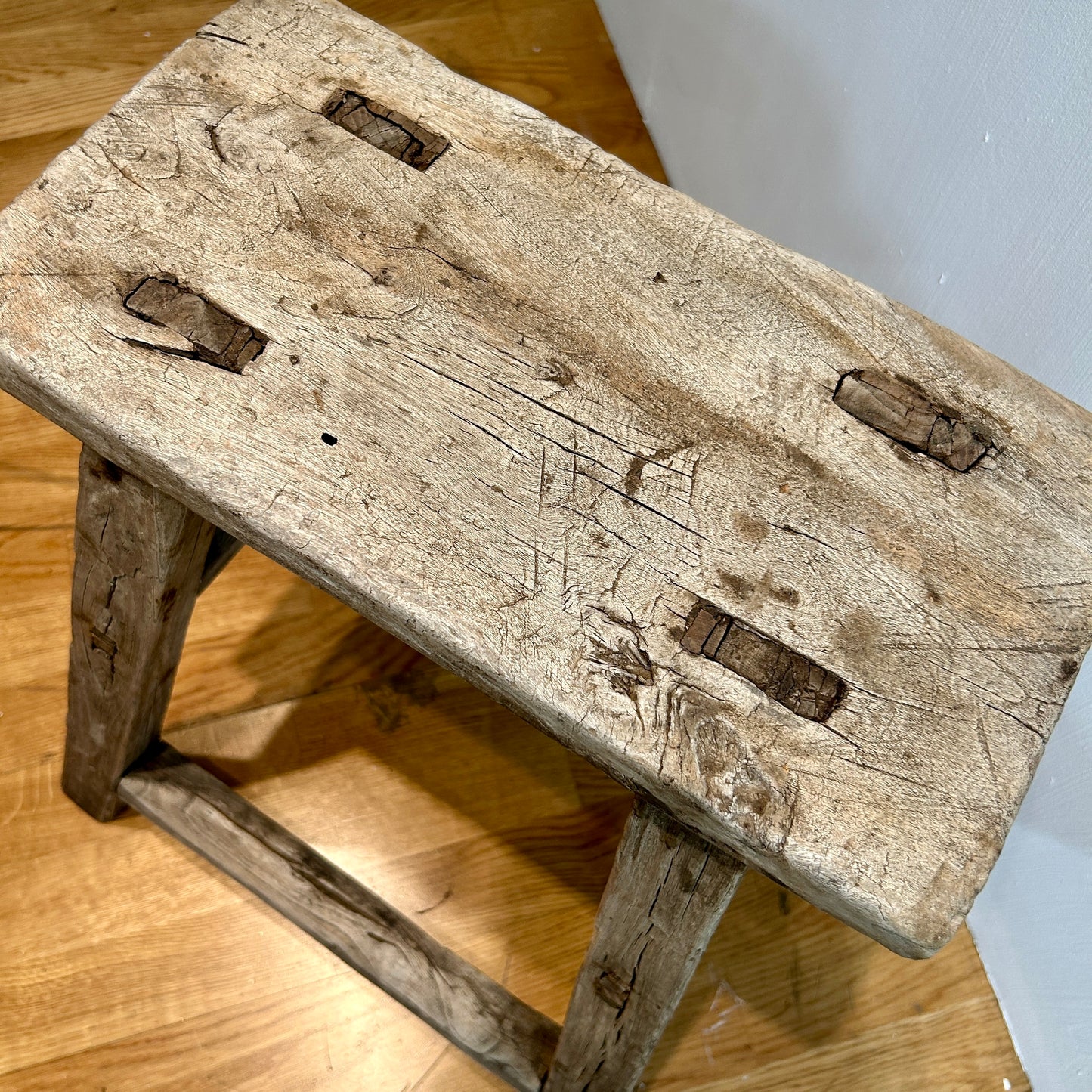 Antique wooden stool (3 available)