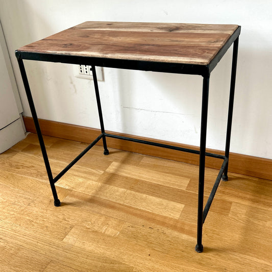 Medium steel & wood table