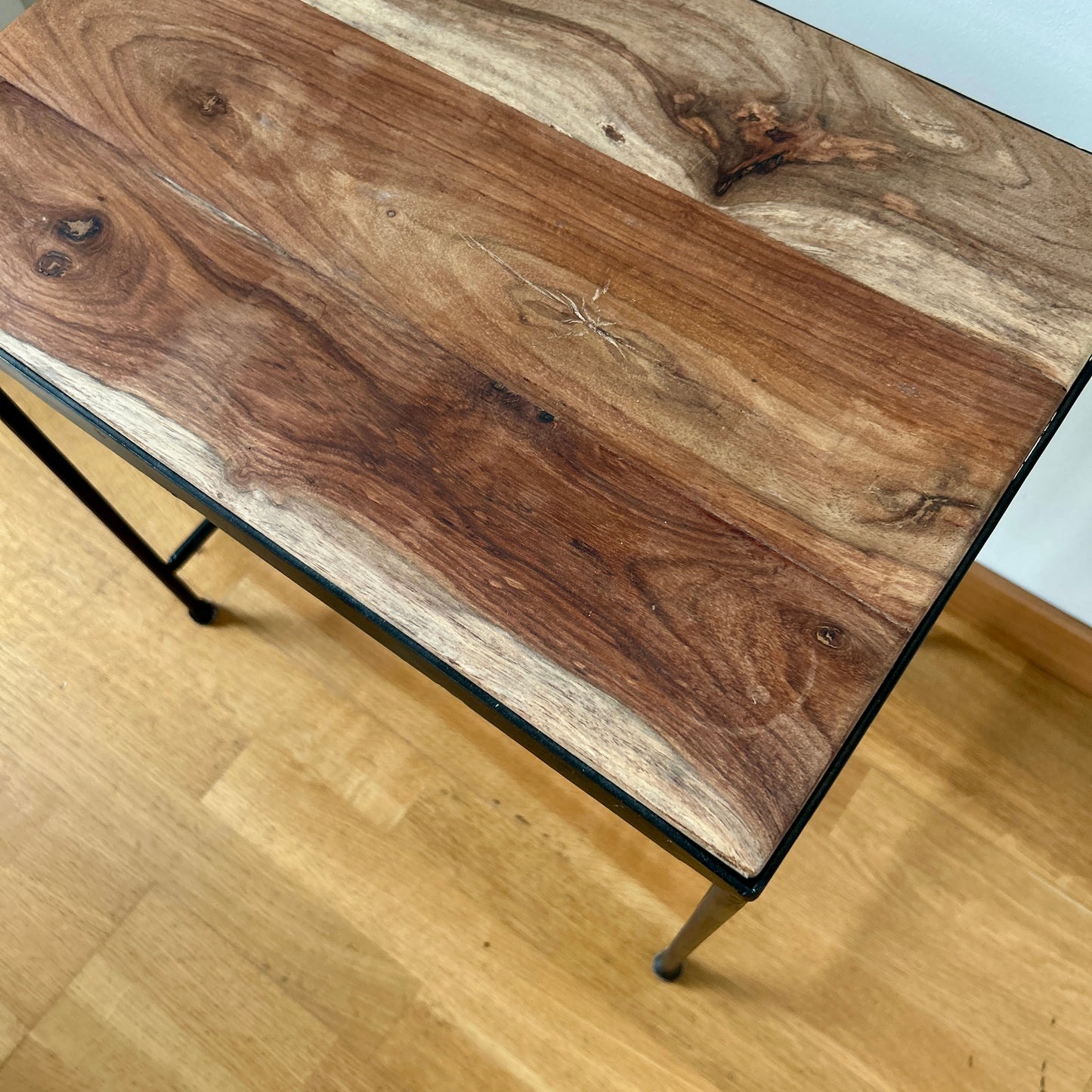 Medium steel & wood table