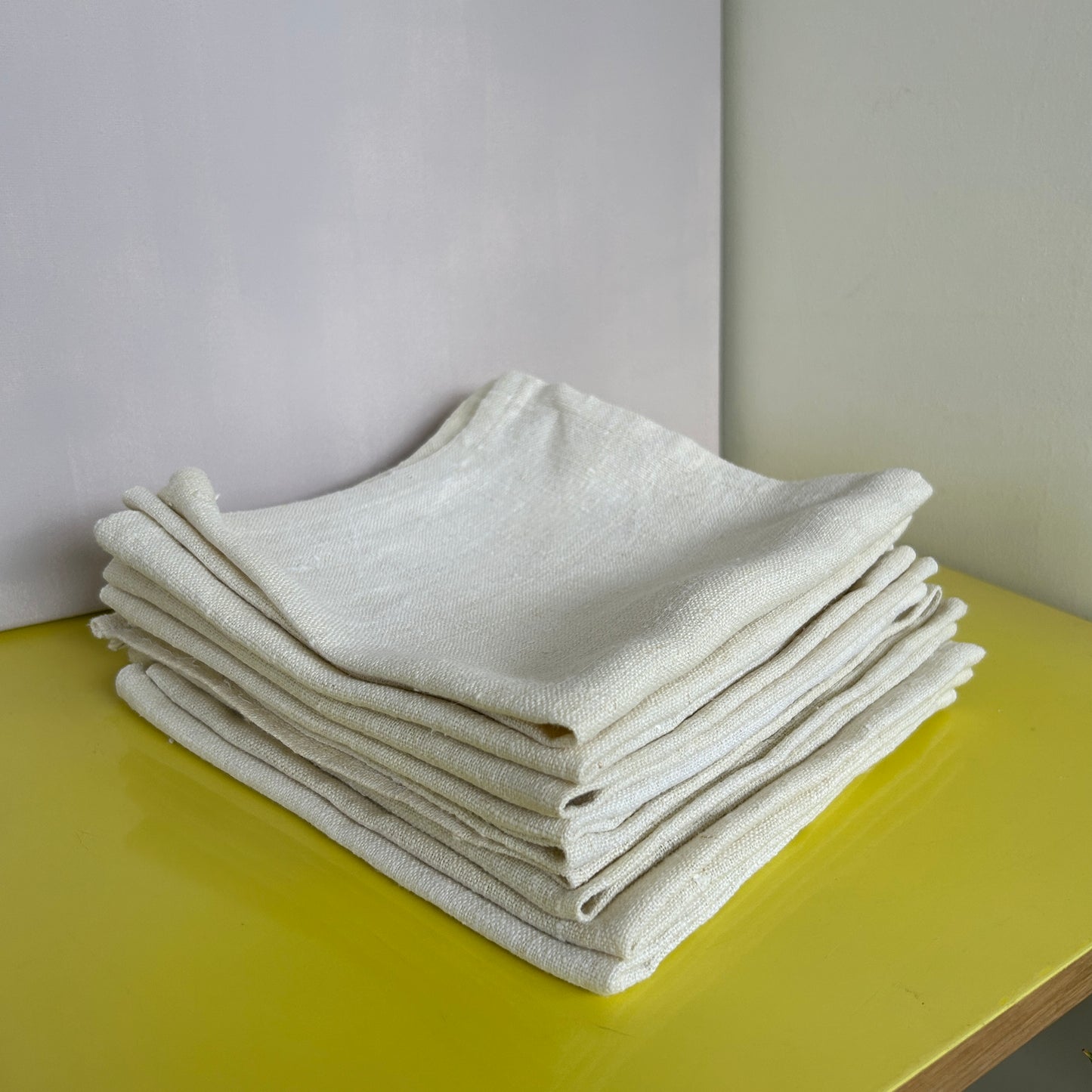 Antique French linen napkins