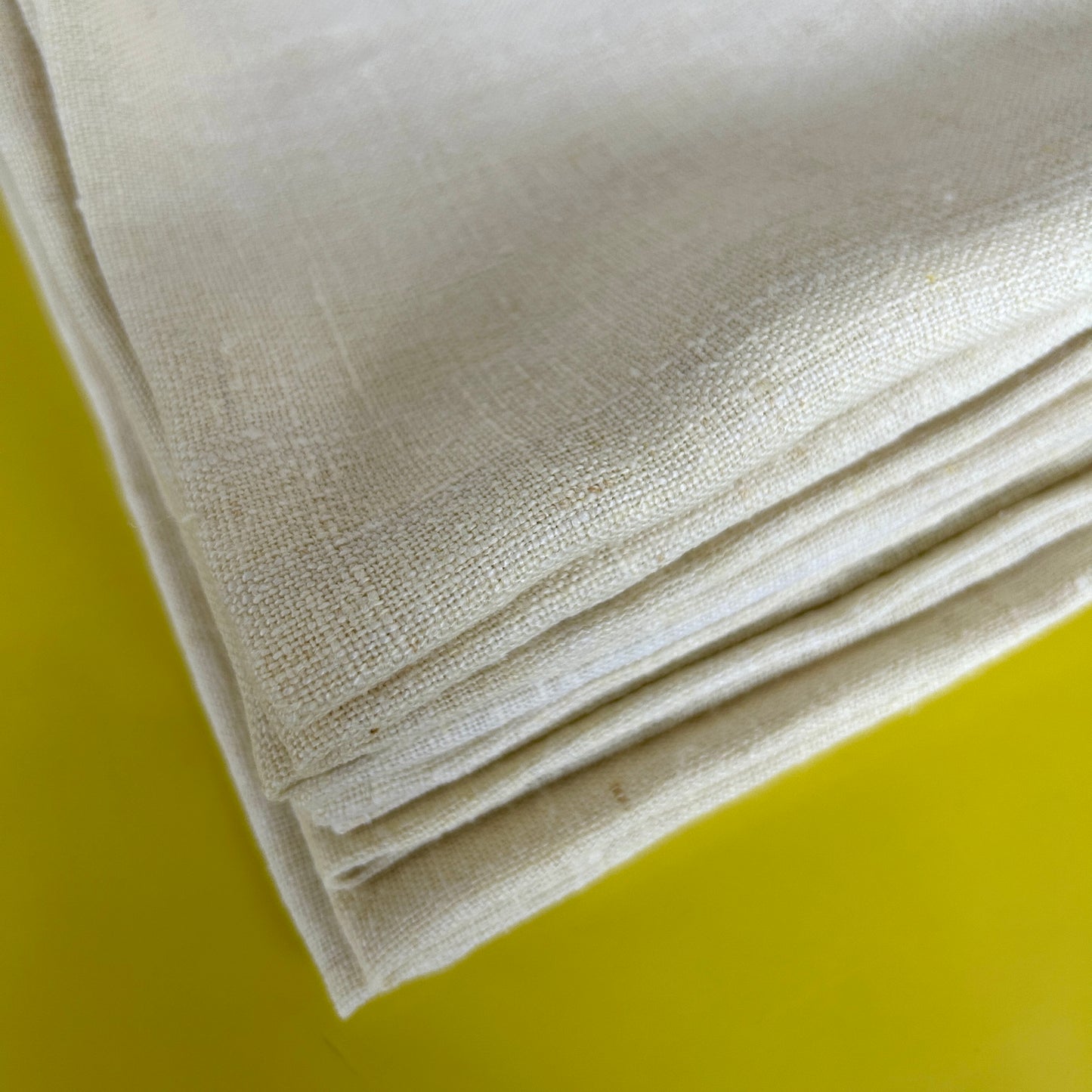 Antique French linen napkins