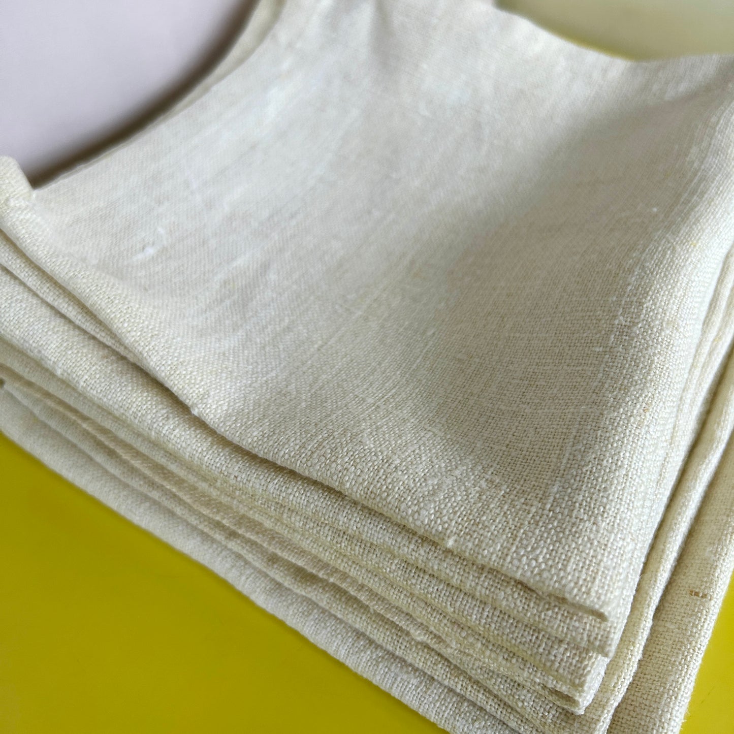 Antique French linen napkins