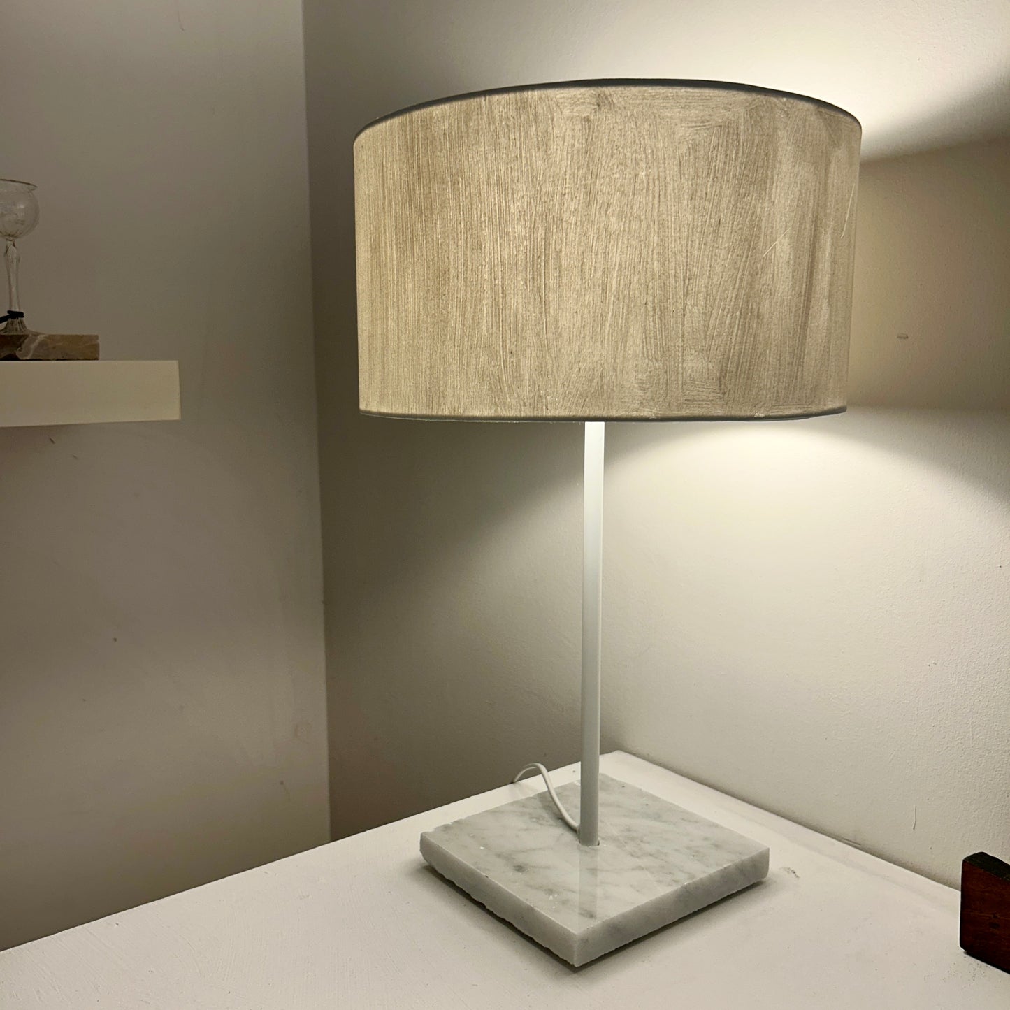 LOMI_studio - Prototype metal and marble lamp