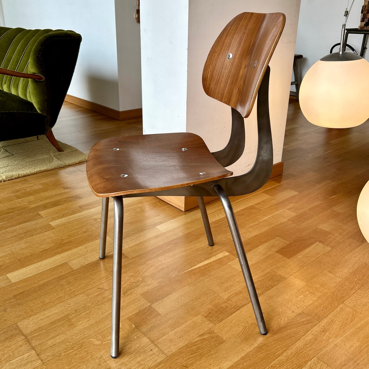 Metal & plywood vintage chair