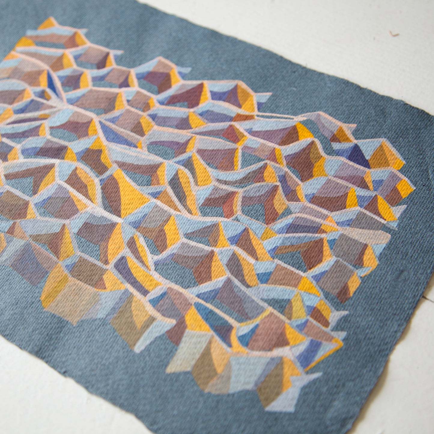 Clare Mitten - Filter Exercise (Khadi 1), 2021