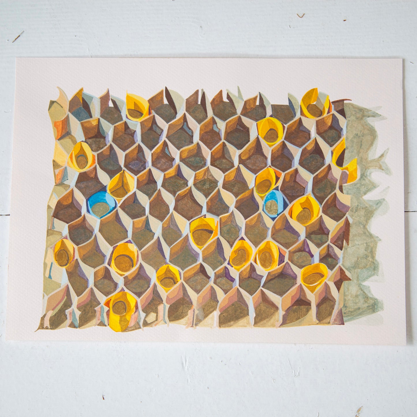 Clare Mitten - Filter Exercise (Yellow-Blue), 2020