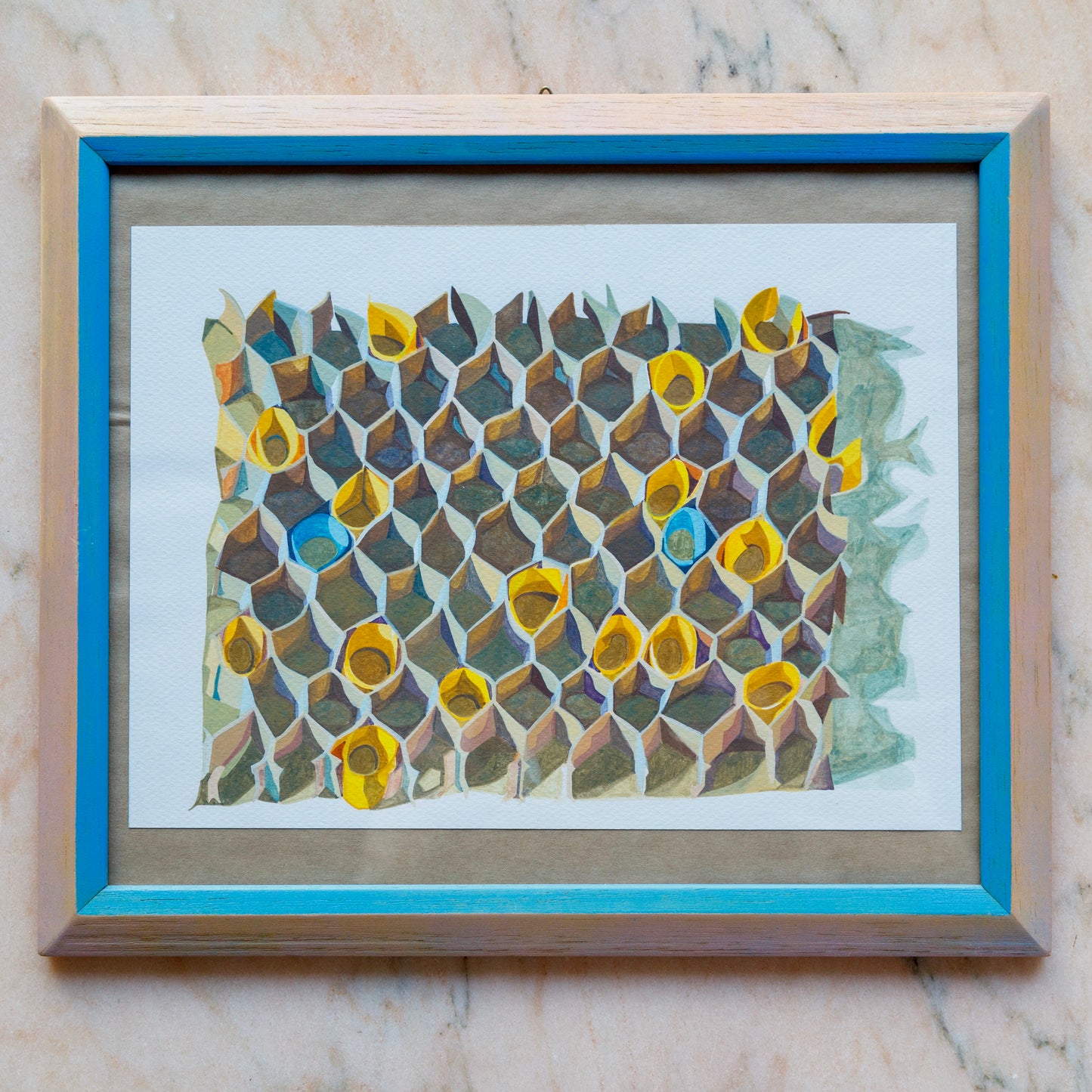 Clare Mitten - Filter Exercise (Yellow-Blue), 2020