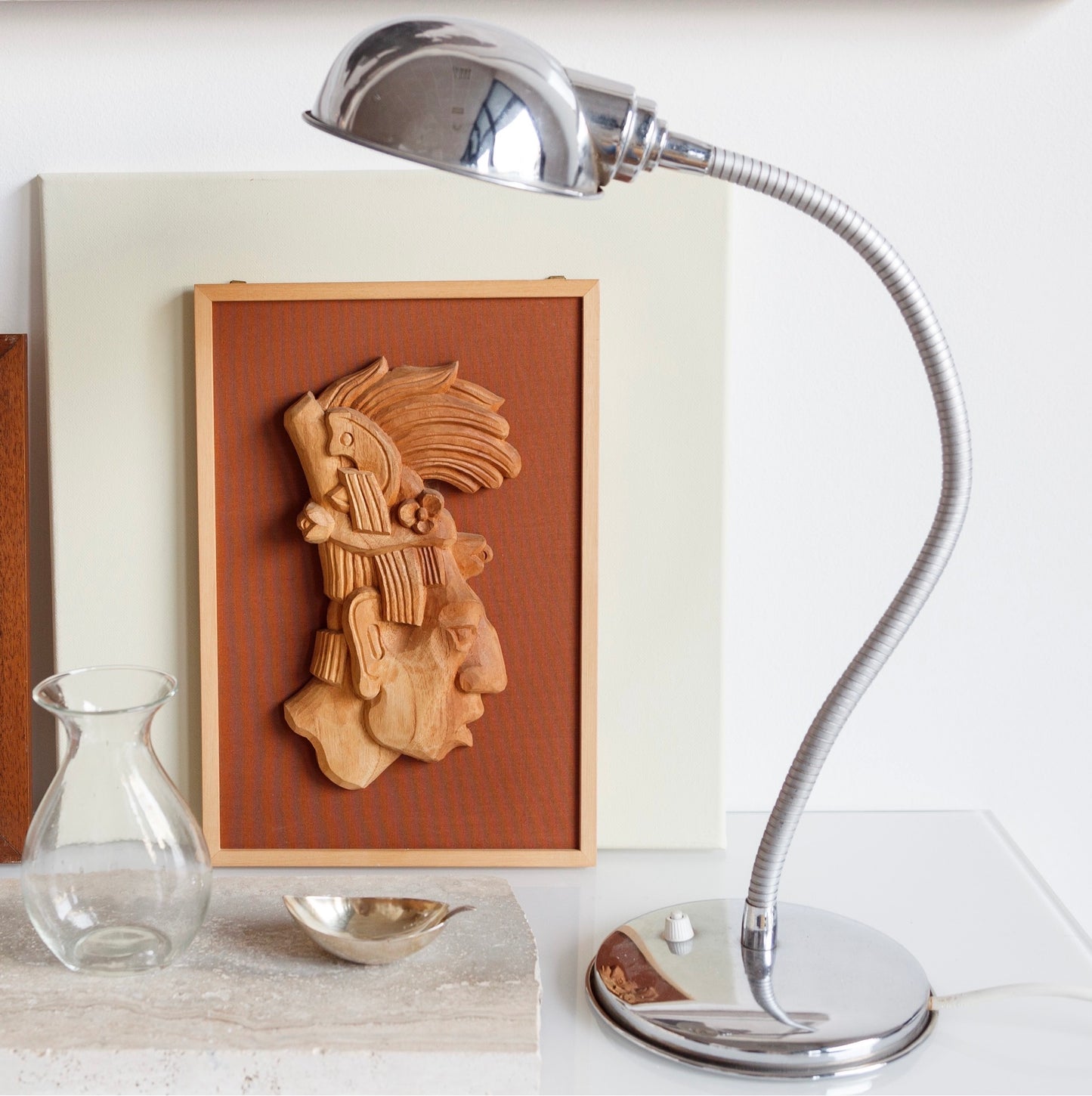 Vintage chrome desk lamp