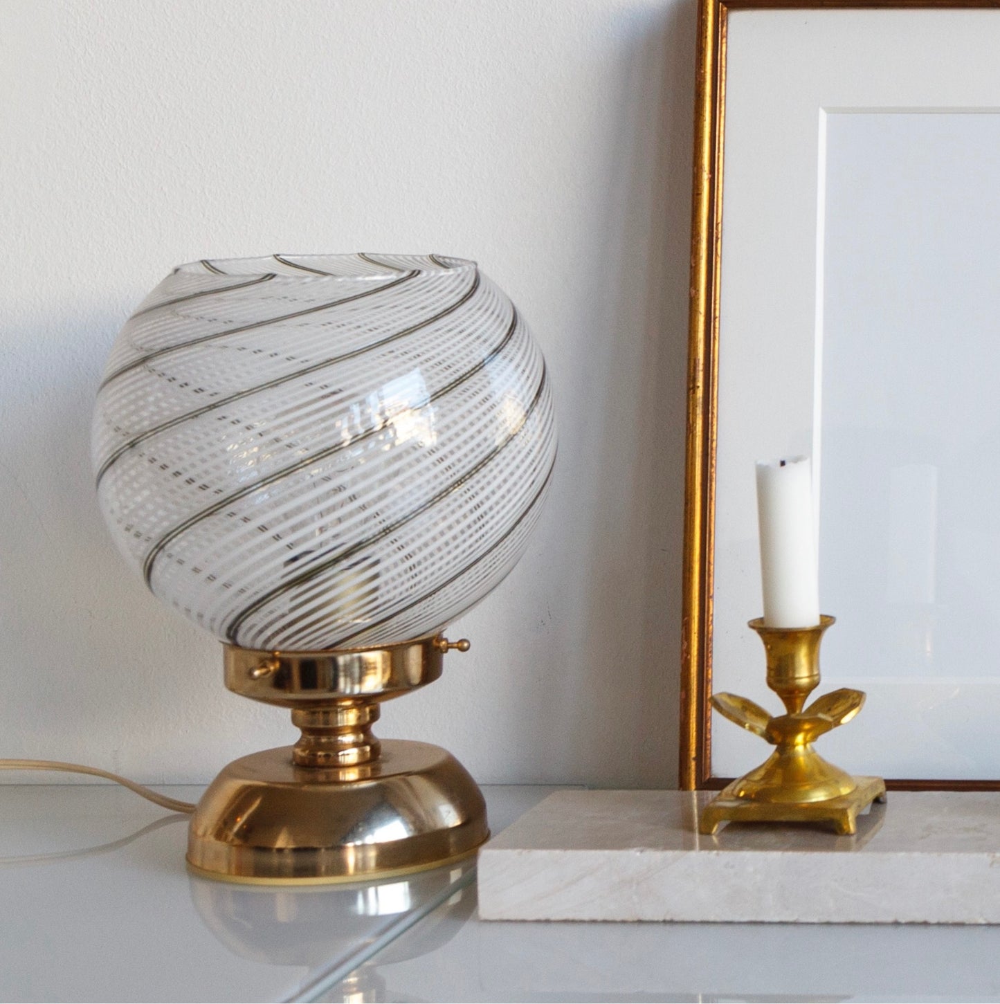 Vintage Murano glass table lamp