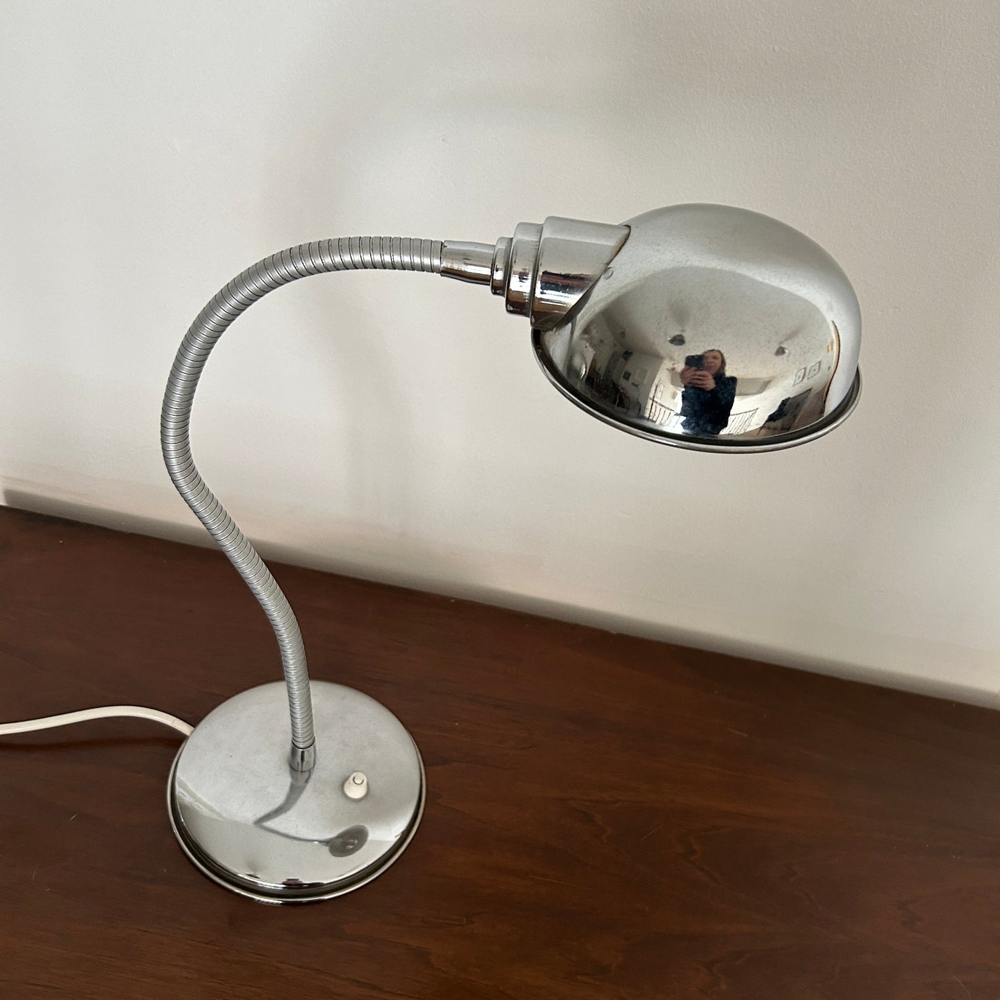 Vintage chrome desk lamp