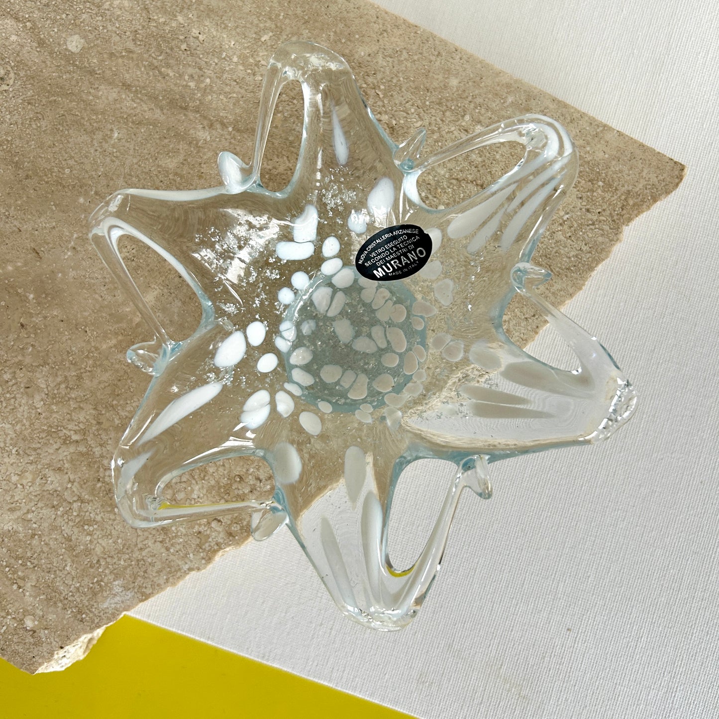 Murano glass star dish