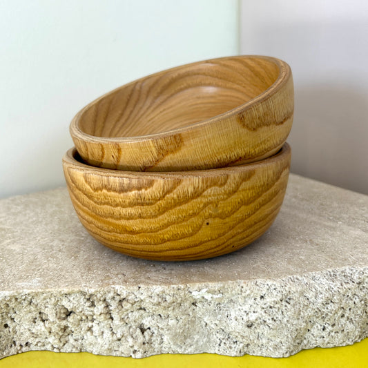 Hand-turned wooden bowl