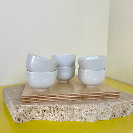 TT Porcellane, small ceramic pots / sake cups