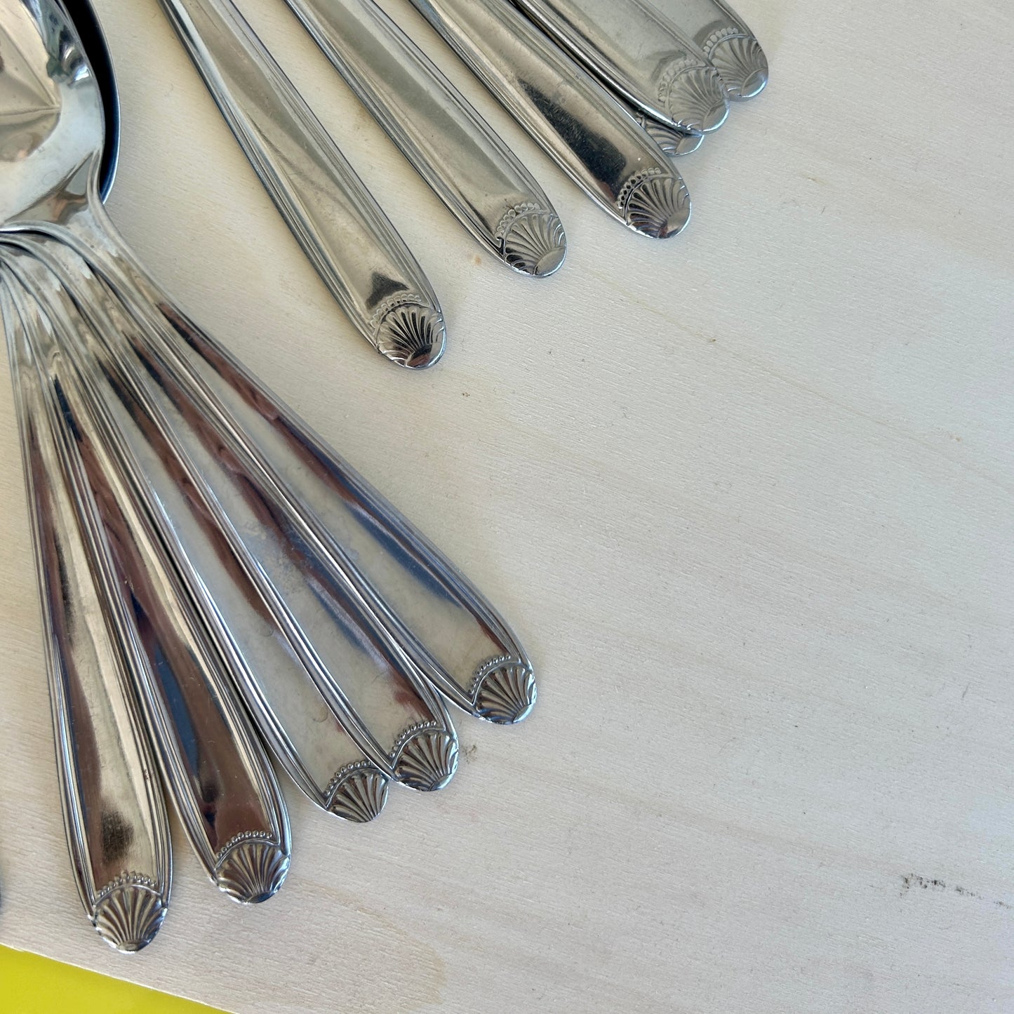 Valco Rostfrei, 1960s stainless steel cutlery set, including servers